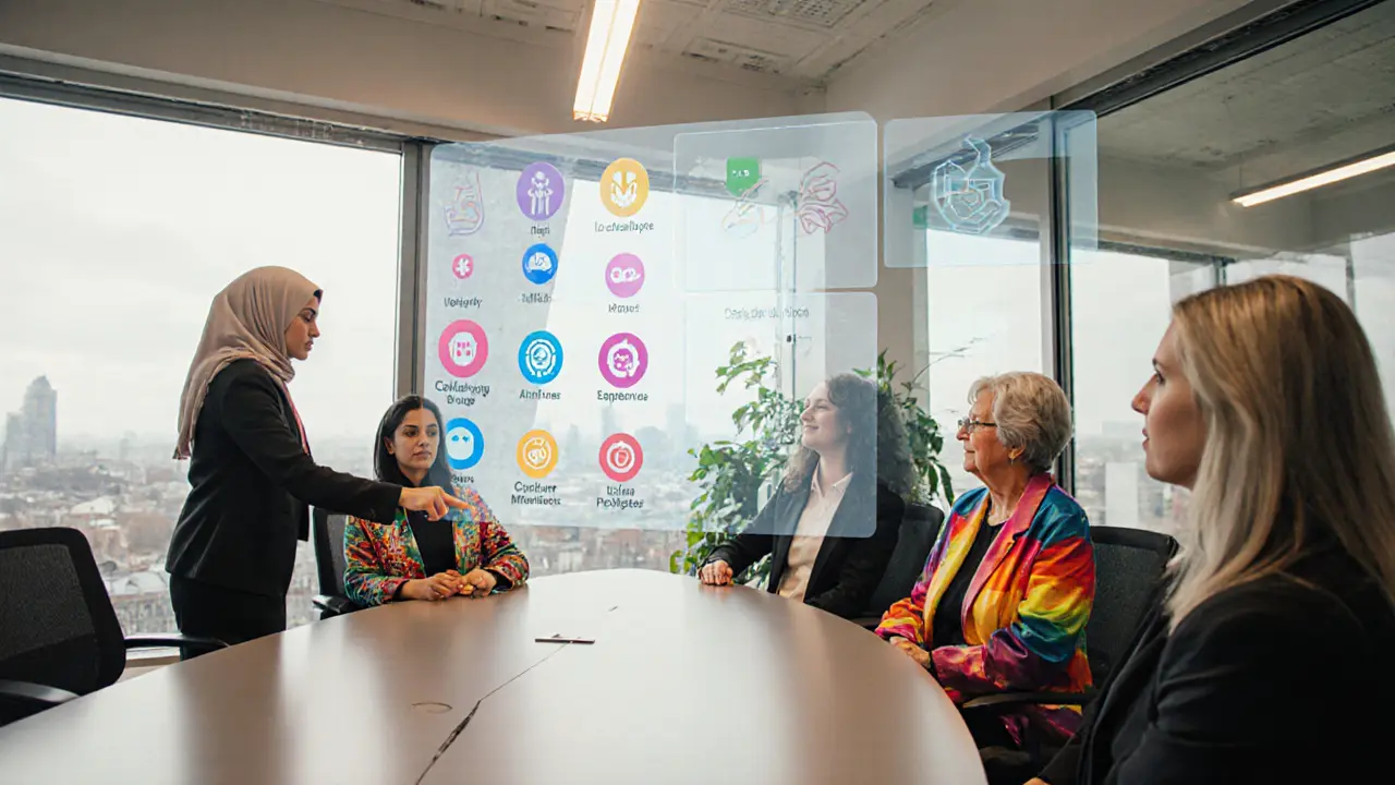 Inclusieve veiligheidsworkshop met diverse sekswerkers die aandachtig luisteren.